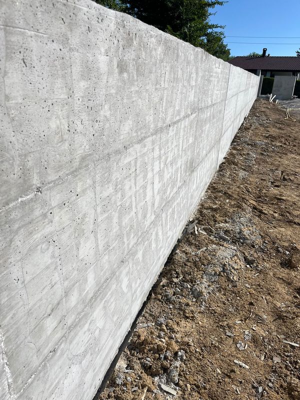 Betonski zid, priprema